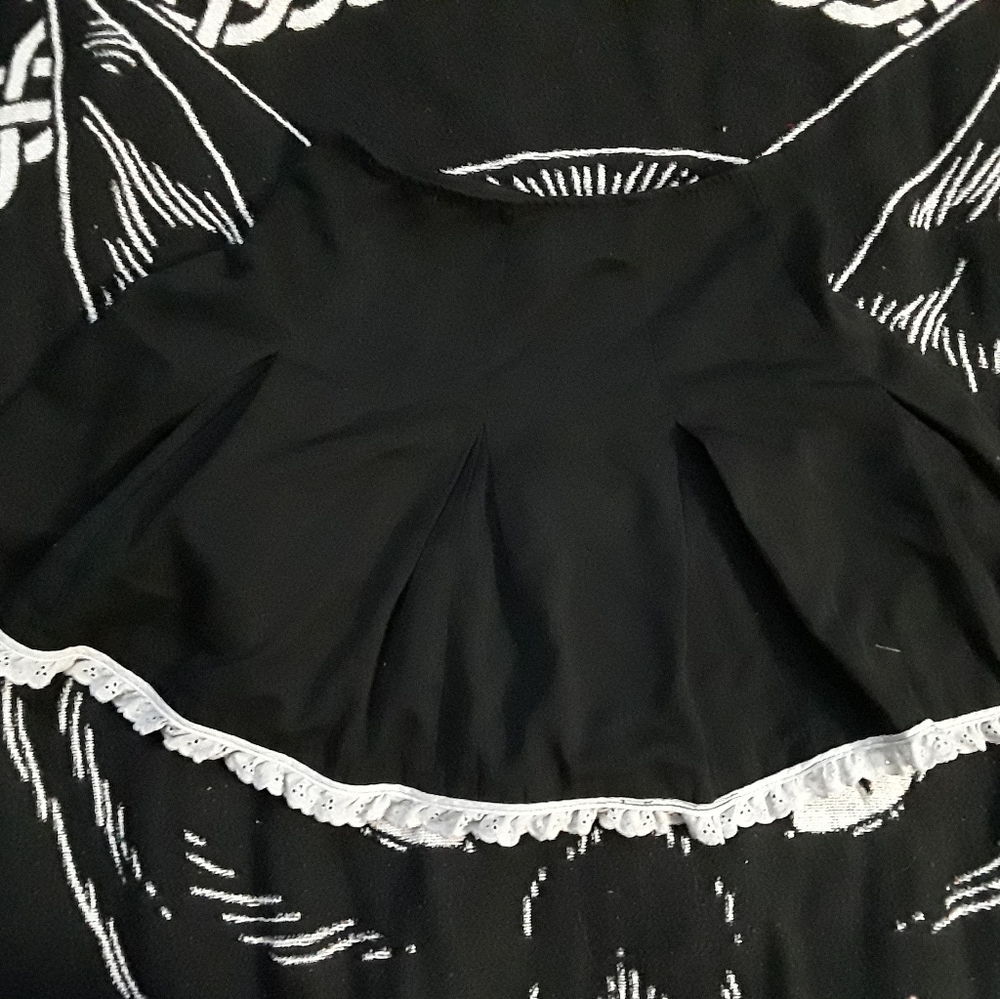 80's Vintage lolita pleated skirt
